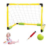 Grtheenumb Pool Goal, Water Football Set Summer Cooling Floating Pool Soccer Includes 1 Ball & 1 Pump Interactive Parent-child Games for Adults and Family