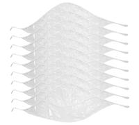 Grtheenumb Rain Bonnet with Visor, 10PCS Waterproof Plastic Rain Cap to Protect Hairstyle, Windproof Rain Hat with Tie, Portable Clear Rain Caps for Women Lady Rain Bonnet Waterproof Women