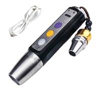Grtheenumb UV Flashlight Rechargeable, Ultra Violet Flashlights, 365nm Gemstone Flashlight, 3-light Source Uv Rechargeable With Stepless Dimming For Rocks & Minerals - Black