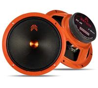 GRTSKY MX80P1 Loudspeaker 8inch 4 Ohms Orange Dust Cap Max Power 240w Rms Power 120w Midrange Speaker for Car Audio, Orange (2 Speakers)