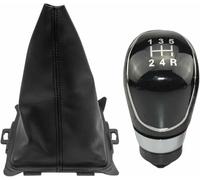 GRTYSVB - 5/6 Speed Gear Shift Knob Car Gear Shift Knob Lever Stick Gaiter Boot Cover Shift Knobs for Fiesta 2008 2009 2010 2011 2012