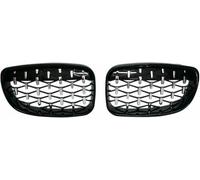 GRTYSVB Front Grill Front Grilles Chrome&Black Front Kidney Grille Car Accessories Car Radiator Grille For BMW 1 Series E81 E87 E82 E88 128I 130I 135I Selected 2007 2008 2009 2010 2011