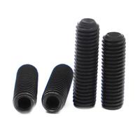 Grub Screw Cone Point, 5/10/50PCS Black 12.9 Carbon Steel Hex Hexagon Socket Cup Point Grub Screw Set Bolt M1.6 M2 M2.5 M3 M3.5 M4 M5 M6 M8 M10 M12(5mm,M2 50pcs)