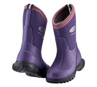 Grubbs Muddies Tideline Kids Boys Girls Warm Lightweight Wellies Boots (Plum, UK Footwear Size System, Big Kid, Men, Numeric, Medium, 3)