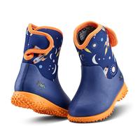 Grubs Muddies Puddle 5.0 Infants Kids Girls Boys Warm Wellies Slip On Neoprene Boots (Space Orange, UK Footwear Size System, Infant, Numeric, Medium, 7)