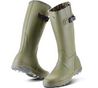 Grubs Highline Wellington Boots in Green, Size 6, Rubber | Charlies