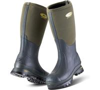 Grubs Snowline 8.5 Mens Insulated Wellingtons Field Country Boots Green Size 7-1