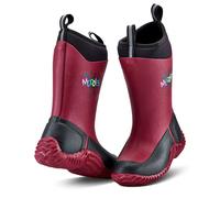 Grubs Muddies Icicle Unisex Kids Warm Neoprene Wellies Boots (Red, UK Footwear Size System, Big Kid, Men, Numeric, Medium, 1)