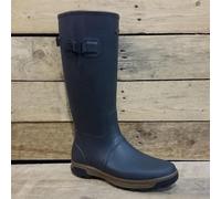 Grubs Highline Wellington Boots In Mahogany Side calf adjuster for the perfect