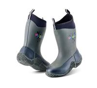 Grubs Boots Muddies Icicle Neoprene Wellington Boots in Dark Grey | Size: Infant 8 Grubs Boots Dark Grey Infant 8