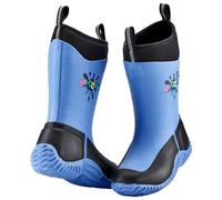 Grubs Muddies Icicle Unisex Kids Warm Neoprene Wellies Boots (Blue, UK Footwear Size System, Little Kid, Men, Numeric, Medium, 10)