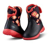 Grubs Muddies Puddle Lino Infants Kids Warm Wellies Boots PUD-1559I (Black, Infants, UK Footwear Size System, Little Kid, Men, Numeric, Medium, 8)