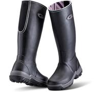 Grubs Rainline 2.0 Womens Wellington Full Rubber Wellies Boots (Black, UK Footwear Size System, Adult, Women, Numeric, Medium, 5)