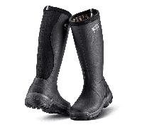Womens Rainline Boots, Black 6