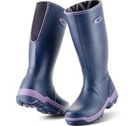 Grubs Rainline Heather purple Black Navy Aubergine Wellies Wellingtons Boots