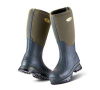 Grubs Snowline 8.5 Mens Insulated Wellingtons Field Country Boots Green Size 7-1