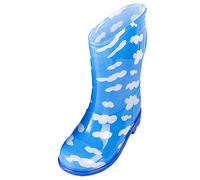 Grubs Wellies Women Waterproof Boots for Women UK Men Winter Shoes Toddler Rain Boots Baby Rain Short for Toddler Easy Lightweight Fashion Cute Original Short Gloss (Sky Blue,2)