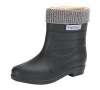 Grubs Wellies Women Womens Waterproof Boots Ladies Garden Shoes Quilted Boots Women's Spring Summer Autumn and Winter Short Tube Medium Tube Plus Velvet Cotton Removable and Washable Outdoor Fashion W