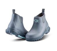 Grubs Womens Shoreline 4.0 Stormy Grey Insulated Rubber Wellies Ankle Boots