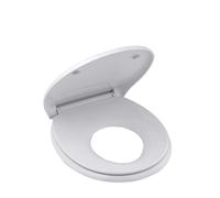 Grünblatt High-End Duroplast Toilet Seat for Families with Children, Soft-Close Mechanism, Toilet Lid, Toilet Seat, Removable for Cleaning (O-Shape Large Child Seat)