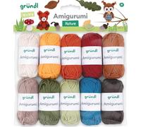 Gründl Amigurumi Crochet Set III, Cotton, Multi-Colour, 19.5 x 18 x 2.6 cm
