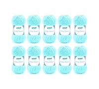 Gründl Baby Dream Wool Cuddly Knitting and Crochet Yarn 100% Polyester 50 g / 136 m Needle Size 5-6 10 x 50 g Mint