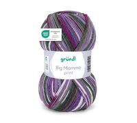 Gründl Big Mamma Print Wool 400 g / 1040 m 100% Polyacrylic Hand Knitting Yarn Crochet Yarn Purple/Green Mix
