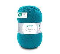 Gründl Big Mamma Wool Plain - XXL Wool for Knitting - Knitting Yarn - Soft and Skin Friendly - 100% Polyacrylic - 1 Ball 400 g / 1040 m - Needle Size 3.5-4.5 - Emerald