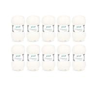 Grundl Hand Knitting Yarn Virgin Wool (Merino Superwash), 50% polyacrylic, Bianco, 30 x 32 x 8 cm