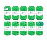 Gründl Cotton Fun Wool Cotton, Frog Green, 27.00 x 11.00 x 07.00 cm