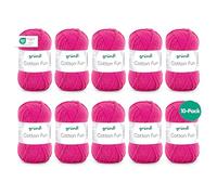 Gründl Cotton Fun Wool Cotton, fuchsia, 27.00 x 11.00 x 07.00 cm