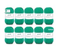 Gründl Cotton Fun Wool Cotton, grass green, 27.00 x 11.00 x 07.00 cm