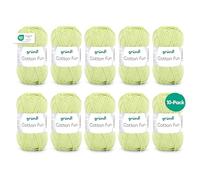 Gründl Cotton Fun Wool Cotton, light green, 27.00 x 11.00 x 07.00 cm