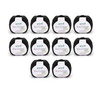 Gründl Eco Cotton Wool - Wool for Crochet - Wool for Knitting - Crochet Yarn - Soft and Skin Friendly - 100% Organic Cotton - 10 Balls 50 g / 105 m - Needle Size 3.5-4.5 - Black
