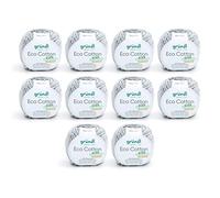 Gründl Eco Cotton Wool - Wool for Crochet - Wool for Knitting - Crochet Yarn - Soft and Skin Friendly - 100% Organic Cotton - 10 Balls 50 g / 105 m - Needle Size 3.5-4.5 - Pastel Grey
