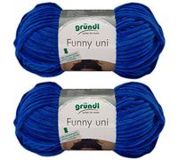 Gründl Funny Plain Soft Yarn SB Pack of 2 x 100 g with Instructions for a Funny Bunny