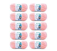 Gründl Funny Plain Wool - Soft Chenille Wool for Crocheting - Cuddly and Skin-Friendly - 100% Polyester - 10 Balls 100 g / 120 m - Needle Size 5-6, Apricot