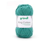 Gründl King Cotton Jade (55% Polyacrylic & 45% Cotton 50g/78m, Needle Size: 6-7, 1 x 50g)
