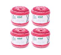 Gründl Lolly Pop Crochet and Knitting Yarn (Wool-like and Washable Universal Yarn 100% Polyacrylic, 150g/240m, Needle Size: 5-6, 4 x 150g), Pink Swirl, 24 x 24 x 10cm