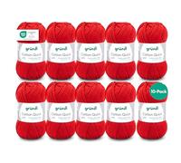 Gründl Value Pack Cotton Quick Yarn, Cotton, cherry, 29 x 12 x 7 cm
