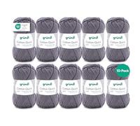Gründl Value Pack Cotton Quick Yarn, Cotton, Mousy Grey, 29 x 12 x 7 cm