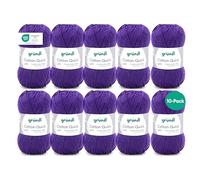 Gründl Value Pack Cotton Quick Yarn, Cotton, plum, 29 x 12 x 7 cm