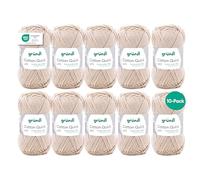 Gründl Value Pack Cotton Quick Yarn, Cotton, sand, 29 x 12 x 7 cm