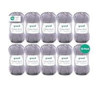 Gründl Value Pack Cotton Quick Yarn, Cotton, silver grey, 29 x 12 x 7 cm