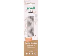 Gründl Wool - addi CraSy Snakes - Ergonomic Needle Set in Wave Shape with Lifetime Guarantee - Knitting Needles for Socks - Knitting Needles - 100% Aluminium - 15 cm - 3.50 mm