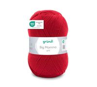 Gründl Wool Big Mamma Plain - XXL Wool for Knitting - Knitting Yarn - Soft and Skin Friendly - 100% Polyacrylic - 1 Ball 400 g / 1040 m - Needle Size 3.5-4.5 - Red