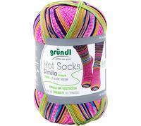 Gründl Wool for 2 identical 4-String Socks with Threads,Simila and Socks with a Ball 100 g Colour: 306