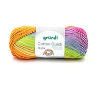Gründl Yarn, Cotton, Orange-Green-Blue/Purple, ca. 260 m, 4921-04
