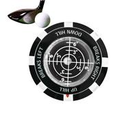 Grünleser Ball Marker, Double-Sided and Portable High Precision Putting Training Device, Golf Reading Aid for Men and Women, for Adults, Professional Enthusiasts, Beginners, Golfers