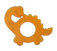 GRÜNSPECHT Organic Natural Rubber Teething Ring for Teething Massages Gums BPA Free Soft Fine Motor Skills Dinosaur (639-V1)